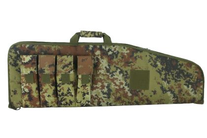 40 Inch Soft Equipment Case with 4 Front Accessory Pockets, Padded Long Storage Bag with Carry Handle and Full-Length Zipper for Outdoor Transpor (Color: Italy camo)