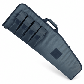 40 Inch Soft Equipment Case with 4 Front Accessory Pockets, Padded Long Storage Bag with Carry Handle and Full-Length Zipper for Outdoor Transpor (Color: Deep blue)